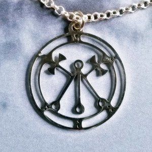 Marbas Goetic Goetia Sigil Silver Necklace